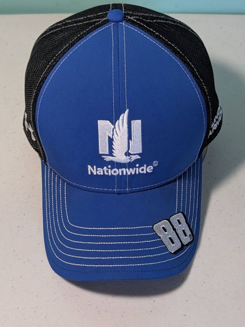 Under Armour Nascar Nationwide #88 Adjustable Black & Blue Mesh Trucker Hat